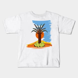 Retro Palm island Kids T-Shirt